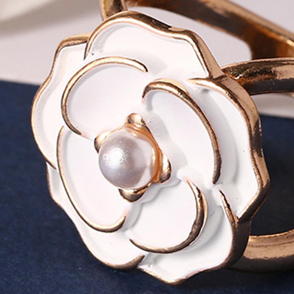 Silk Neck Scarf - 4Pcs X Shape Women Scarf Rings