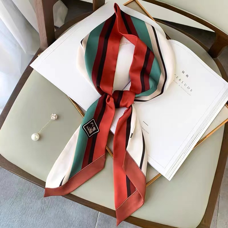 Luna&Dolphin Women Wide Skinny - Silk Tie Striped review and price