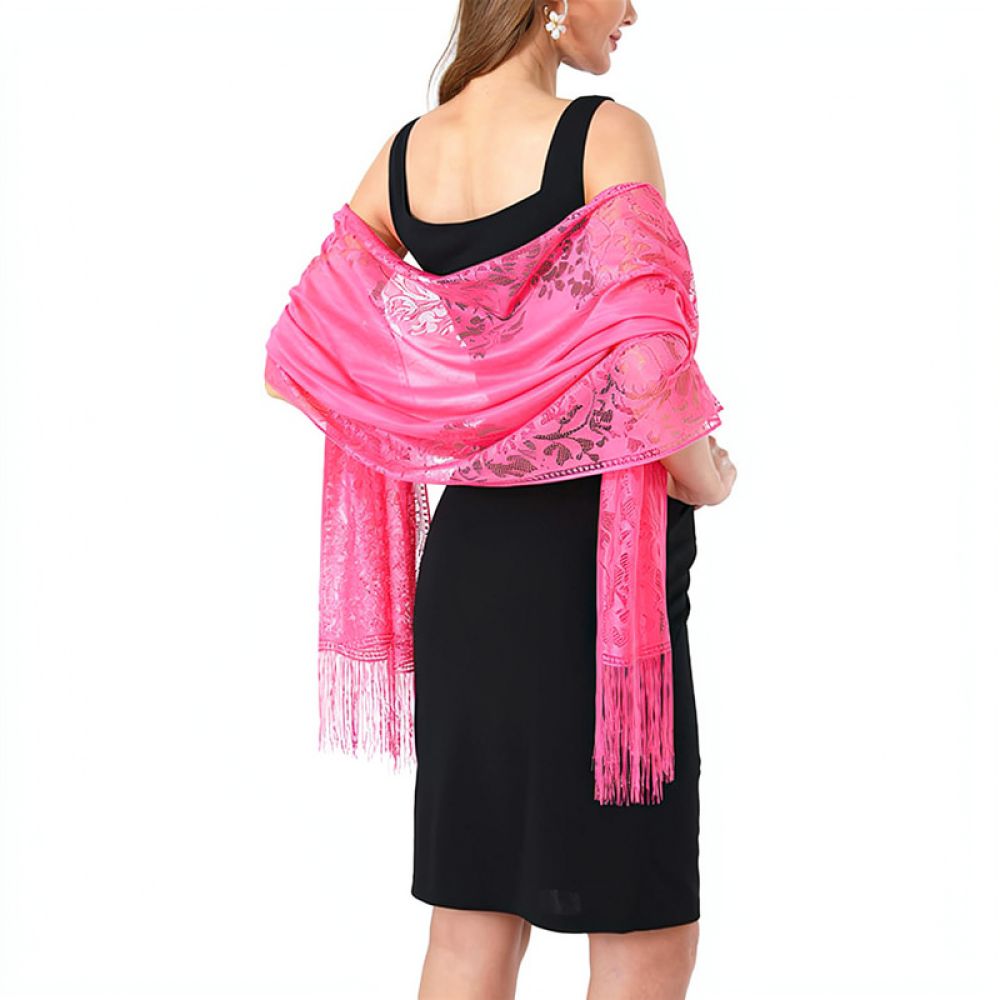 Fashion Floral Lace Shawl For  - Stole Wedding Shawl review and price
