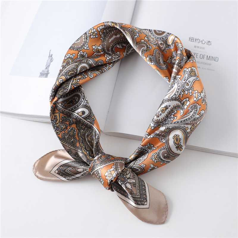 60cm Luxury Square Silk Scarf  - Silk Neck Scarf review and price