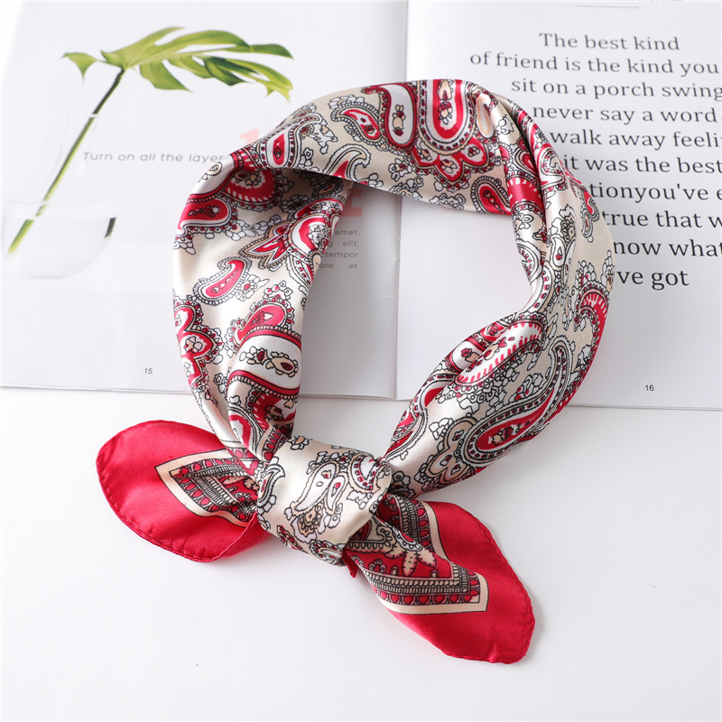 60cm Luxury Square Silk Scarf  - Silk Neck Scarf review and price