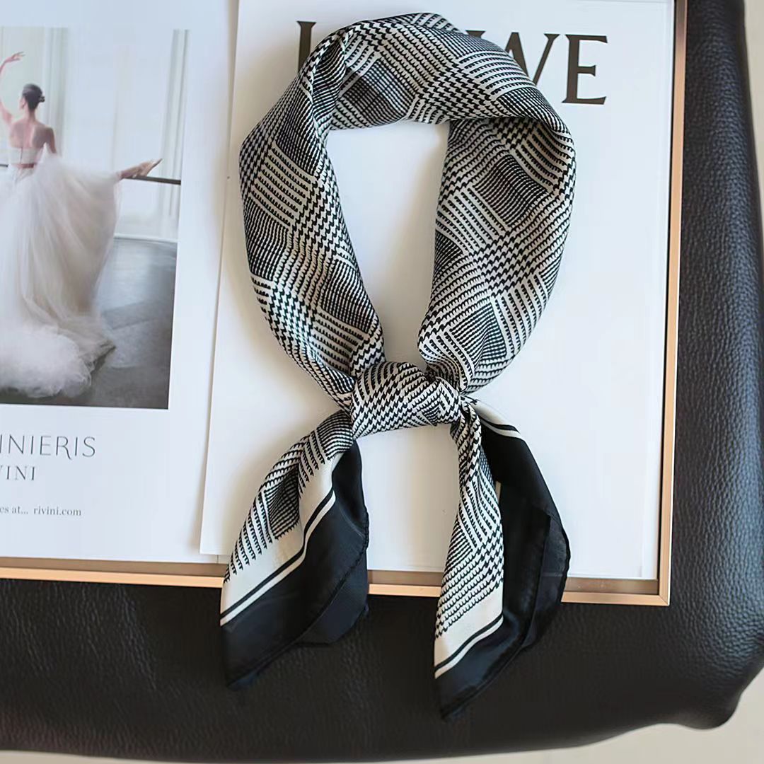 New Fashion Zebra Printed Squa - Silk Neck Scarf review and price
