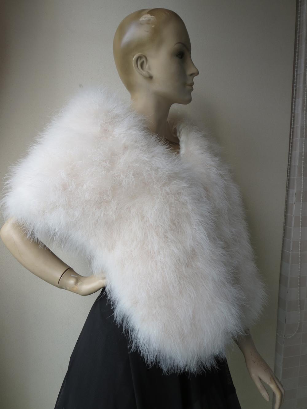 Luxury Real Feather Wrap for W - Stole Wedding Shawl review and price