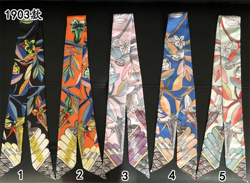 Luxury Brand Hummingbird Print - Silk Neck Scarf review and price